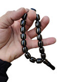 Pirinç Yarma İşlemeli Maskot Efe (Stres) Tesbih İri Taneli Kapsül Kesim 13x15 mm