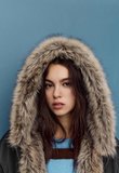 ALLBUCKS Stradivarius Kapüşonlu suni kürk astarlı şişme bomber ceket ABSTR3770