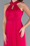 Halter Yaka Uzun Abiye Elbise ABU3252