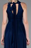 Halter Yaka Uzun Abiye Elbise ABU3252