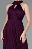 Halter Yaka Uzun Abiye Elbise ABU3252