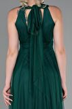 Halter Yaka Uzun Abiye Elbise ABU3252