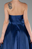 Straplez Midi Tafta Abiye Elbise ABU4049