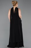 Taşlı Straplez Peplum Uzun Şifon Büyük Beden Abiye ABU5855