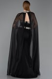 Taşlı Straplez Yaka Peplum Uzun Balık Abiye Elbise ABU5866