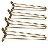 Masa Mobilya Ayakları İçin Metal Altın Gold Firkete Takımı 60 Cm