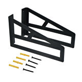 Gizli Raf Tutucu Metal Duvar Dekor Rafı
