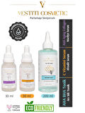 AHA BHA Tonik - C Vitamini Serum - Anti Aging Serum 3’lü Set