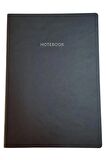 Acar Termo Deri Esnek Kapaklı 21*30 Cm 128 Sayfa Dot(Noktalı) Tarihsiz Planner Defter Siyah- Gri
