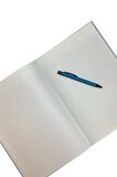 Acar Termo Deri Esnek Kapaklı 21*30 Cm 128 Sayfa Çizgili Kareli Dot Çizgisiz Sayfalı Defter Mavi