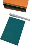 Acar Termo Deri Esnek Kapaklı 10,5*15 Cm 160 Sayfa Kareli Defter Turkuaz