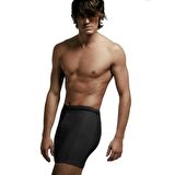 Çift Kaplan 880 3 Adet Erkek Elastanlı Biyeli Gri Boxer Şort Külot Abani Classic