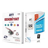 Limit Yayınları AYT Edebiyat El Kitabı ile AYT Türk Dili ve Edebiyatı Soru Bankası 2 Kitap Set