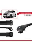 Citroen C3 Aircross 2018 ve Sonrası ile uyumlu ACE-1 Ara Atkı Tavan Barı SİYAH 3 ADET BAR