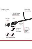 Toyota Land Cruiser Prado (J120) 2002-2006 Arası ile uyumlu ACE-1 Ara Atkı Tavan Barı SİYAH