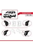 Peugeot Rifter 2023 2024 Ile Uyumlu Ace-2 Ara Atkı Tavan Barı Gri