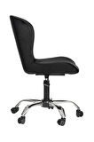 Krom Metal Ayaklı Ofis Çocuk Odası Çalışma Sandalyesi (AYARLANILABİLİR)