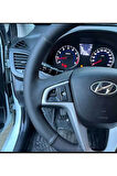 Hyundai Accent Blue 2010-2016 Noktalı-düz Model Araca Özel Direksiyon Kılıfı