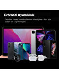  Spigen 35W USB-C 2 Port Mini Hızlı Şarj Aleti Samsung PPS / Isı Düşürücü GaN Destekli Akım Korumalı Güç Adaptörü iPhone & Android & iPad & MacBook Type-C 