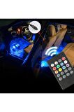 Volkswagen Golf 7 Sese Duyarlı Ayak Altı Led Aydınlatma Rgb