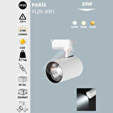 NOAS PARİS RAY SPOT 30W -YL29-3001 BEYAZ