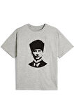 Tekli ve 3lü Pamuk Kız Erkek Çocuk Atatürk Baskılı Tshirt Tişört 5 6 7 8 9 10 11 12 13 14 yaş