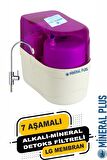 Su Arıtma Cihazı 7 Aşamalı – Alkali – Mineral Detoks Filtreli – LC Membran - Mor Beyaz