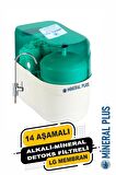 Su Arıtma Cihazı 14 Aşamalı – Alkali – Mineral Detoks Filtreli – LC Membran Yeşil Beyaz