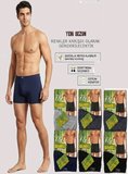 Tutku Elit Erkek Bambu Boxer 6’lı Paket – Yumuşak Konforlu Pamuklu Boxer Seti