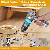 Enraco ST-6659 Plus 16000pa Güçlü Portatif Taşınabilir Vakumlu Kablosuz Üflemeli Araç Süpürgesi