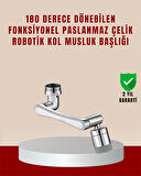 180° Dönebilen Robotik Kollu Musluk Başlığı – 2 Modlu Su Akışı ve Kolay Montaj