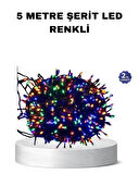 50 Ampullü 5 Metre LED Işık – 8 Modlu, Enerji Tasarruflu Dekoratif Aydınlatma