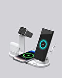 iPhone, Apple Watch ve AirPods ile Uyumlu 4'ü 1 Arada Şarj Ünitesi – Tüm Apple Cihazları Tek Noktada