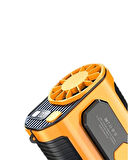 Turbo Mini Fan – Dijital Ekranlı, Sessiz & Şarjlı Serinlik!