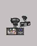 TA-01 3 Kameralı 1080P Araç Kamerası Siyah