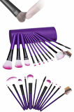12 Parça Yumuşak Uçlu Makyaj Fırça Set-Göz ve Yüz Makyajı İçin Fırça Seti Profesyonel Makyaj Seti