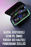 Powerbank Özellikli Kablosuz Bluetooth Kulaklık RGB Işıklı
