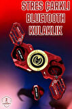 Bluetooth Kulaklık Stres Çarklı Döndürülebilir Uzun Şarj Süreli Oyuncu Kulaklığı