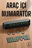 Araç İçi Numaratör Numaralık Torpido Üstü Açılır Kapanır Telefon Numarası Bırakma