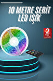 10M Şerit Led İç Mekan Renkli Rgb Şerit Led Kumandalı
