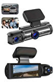 Araç Kamerası Black Box Çift Kameralı Ekranlı Full HD Sürüş Kamerası