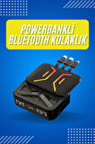 Gaming Bluetooth Kulaklık Dahili Powerbank Kablolu Düşük Gecikmeli Bluetooth 5.2
