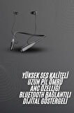 100 Saat Bluetooth Kulaklık Dijital Göstergeli ANC Özelliği Kablolu