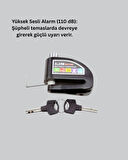 Ekonomik Alarm Disk Kilidi Motosiklet Scooter Bisiklet Güvenlik