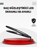 2025 Seri Profesyonel Isı Ayarlı Titanyum Kaplama Saç Düzleştirici Dijital Ekranlı