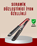 Profesyonel Titanyum Saç Düzleştirici – Ayarlanabilir Isı ve Hızlı Isınma Özellikli