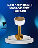 Kablosuz Dokunmatik Masa Lambası – Şık Modern Metal Gövde, USB Şarjlı
