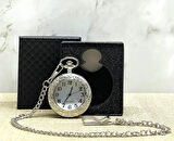 Özel Kutulu Gümüş Köstekli Saat Alk4686