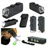 mini 60x 100x Zoom Lens Odak Takı Led Cep Mikroskop Büyüteç