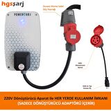 Dönüştürücü Adaptör. 380V Güç Kaynaklı Elektrikli Araç Şarj Cihazını 220V dönüştürür. Ev Tipi Priz Olan Her Yerde Şarj İmkanı Sunar  